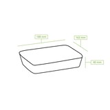 thumbnail of greenbox - Dip-Teller aus Zuckerrohr 16,5 x 19 cm, rechteckig, 500 St.