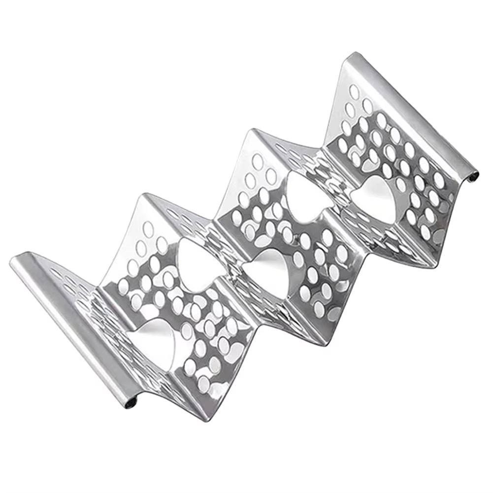 Soporte para tacos en acero inoxidable 10x21.7x5.2cm