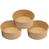 thumbnail of 50 Stück Salatschalen mit Deckel Kraftpapier Schalen - 1300 ml - 50 Stück