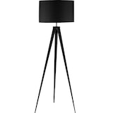 thumbnail of tectake Lampadaire Lunaris, abat-jour en tissu, trépied - noir - 405199