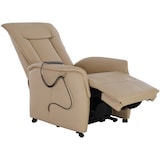 thumbnail of Fernsehsessel mit Aufstehhilfe, Relaxsessel mit Liegefunktion, mit 2 Motoren, 120 kg belastbar, Leder/Kunstleder, Beige, Raburg Marie