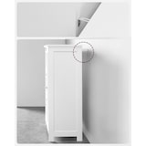 thumbnail of Helloshop26 - Badezimmerschrank Aufbewahrungseinheit mit 3 Schubladen und 1 Schrankfach höhenverstellbarer Einlegeboden 60 x 30 x 12_0006482