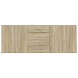 thumbnail of vidaXL Sideboards 3 Stk. Sonoma-Eiche Holzwerkstoff