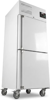 thumbnail of Romux® Gefrierschrank mit 2 Türen 74 cm mit Umluftkühlung | Gastro Gefrierschrank aus Edelstahl mit 650 L Kapazität - 3 Einlegeböden und 480 W