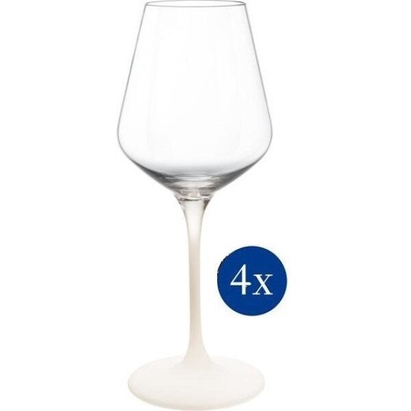 Villeroy & Boch Manufacture Rock Blanc Glass Weißweinglas Set 4tlg. je 380ml