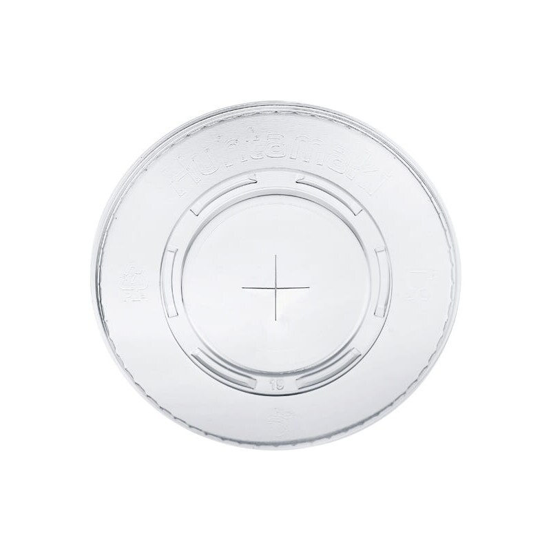 2000x Deckel mit Kreuzstanzung, PLA, klar, für 95,0mm