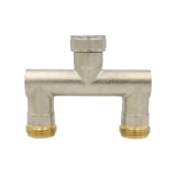 thumbnail of Wasserverteiler 2 fach Messing 1 Zoll 2 Wege Verteiler Wasser