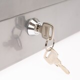 thumbnail of HMF Geldkassette abschließbar, Kasse mit Münzeinsatz, 5 Münzfächer, 30 x 24 x 9 cm, Silber