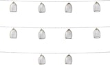 thumbnail of LED Deko Lichterkette Glamour 10 silberne Lampenschirme 1,8m Hochzeit