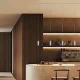 thumbnail of Tubotto 8W 3000K LED-Pendelleuchte aus schwarz und silber eloxiertem Aluminium, modulares Design für elegante und moderne Innenbeleuchtung