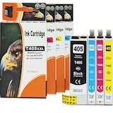 thumbnail of Kompatibel 4er Set Epson 405XXL, C13T02J64010, T05H6 Druckerpatronen Tinte von D&C