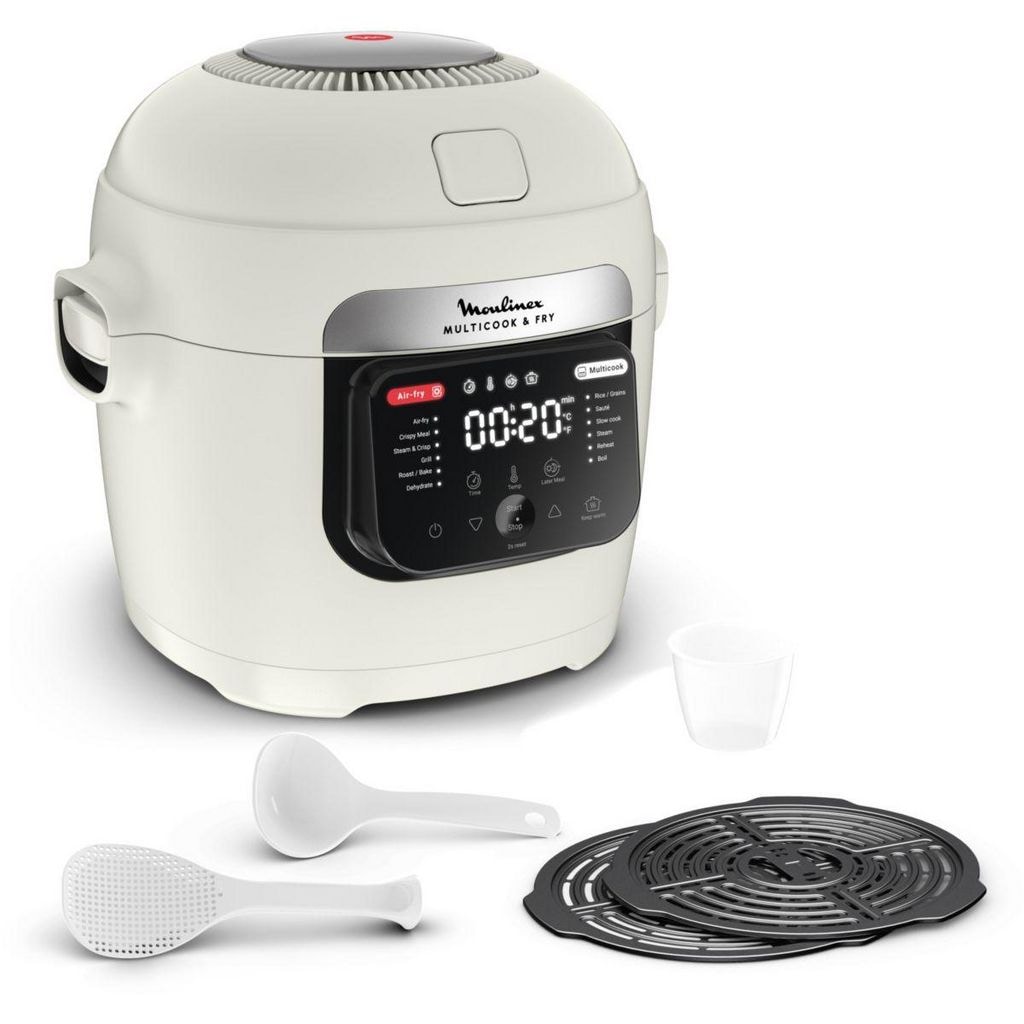 MOULINEX multicuiseur + airfryer 6l 1200w beige mz7311f0