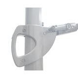 thumbnail of METRO PROFESSIONAL Parasol rond, aluminium/acier, Ø 2.5 x 2.44 m, avec lampe LED et module solaire, rouge/platine