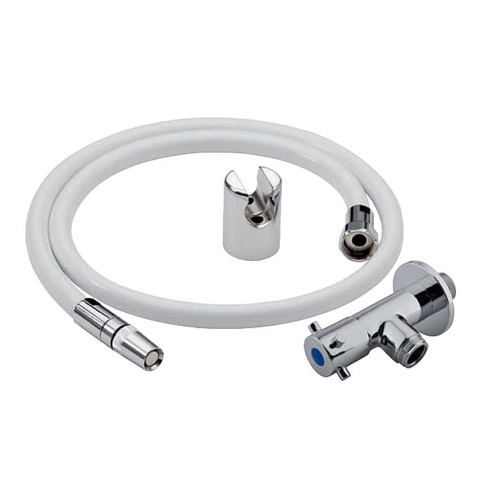 Kneipp-Schlauch weiß  2,5 m mit verstellbarer Strahldüse und 1/2" Wandventil