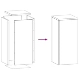 thumbnail of vidaXL Pflanzenständer 2 pcs Silber 24 x 24 x 55 cm Edelstahl