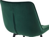 thumbnail of Décoshop26 - Barhocker x1 mit dekorativer Quadratsteppung grüner Samt-Fußstütze und vier Metallbeinen 10_0006878