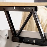 thumbnail of HOMCOM mesa de centro elevable mesa de café con tablero elevable espacio oculto de almacenaje 100x50x45-58,5 cm blanco y natural