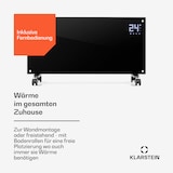 thumbnail of Bornholm Konvektions-Heizgerät 2000W Timer 2 Heizstufen ECO-Modus Schwarz