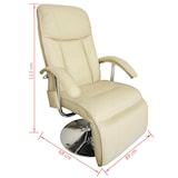 thumbnail of vidaXL Massagesessel Cremeweiß Kunstleder