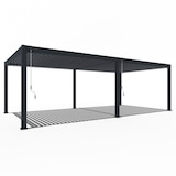 thumbnail of Weide Deluxe Plus | Pergola Voll Aluminium freistehend | 4 x 8 M | Lamellendach anthrazit