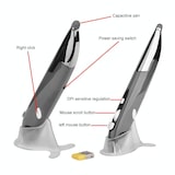 thumbnail of Souris Sans Fil Ergonomique Avec Stylet Pour Ordinateurs Et Tablettes Gris YONIS