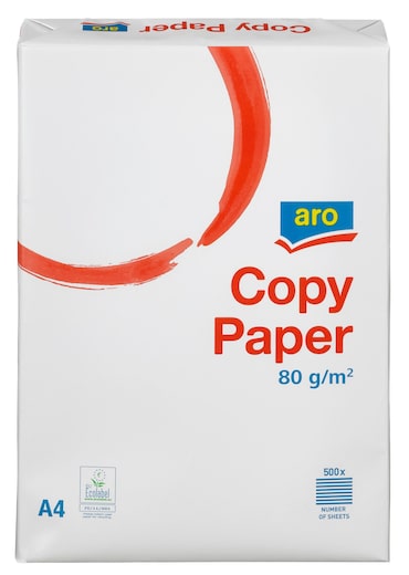 aro Papier à copier format A4, 80 g/m², blanc, 5 x 500 feuilles