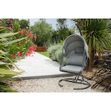 thumbnail of Balancelle de jardin en acier avec coussins gris - LACANAU