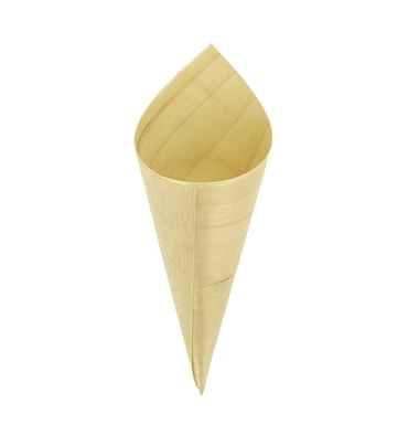 MONOUSO - Cone de Folha de Pinho 13cm (100 Uds)