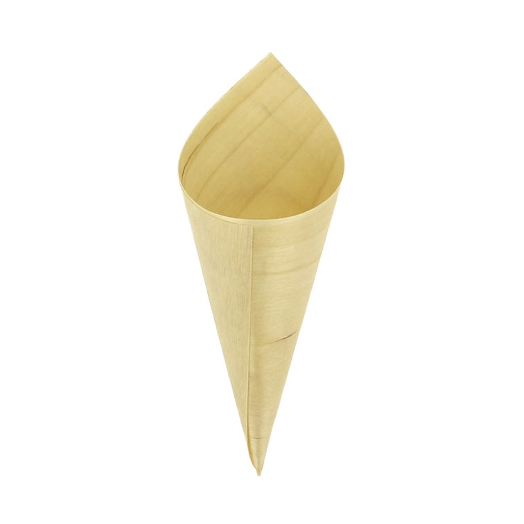 MONOUSO - Cone de Folha de Pinho 13cm (100 Uds)