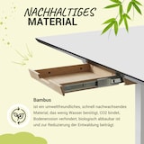 thumbnail of bümö Schreibtisch Organizer Schublade aus Bambus - extra kleine Unterbau Ablage für Stifte, Smartphones & Co. - einfach unter dem Tisch montierbar,