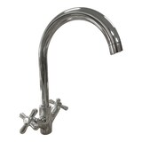thumbnail of Rubinetto per bagno o cucina maniglie a croce, moderno