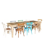 thumbnail of Biscottini Cadeira de madeira 44x47x88 - Cadeiras de restaurante - Cadeira de sala de jantar - Cadeiras de cozinha - Cadeiras de jardim Thonet vintage