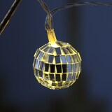 thumbnail of Discokugel Lichterkette 10 kleine Spiegelkugel für Deine Party Batteriebetrieb