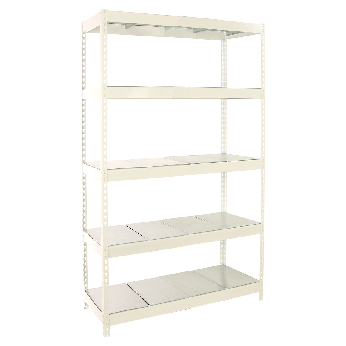 Estanteria metalica de media carga Ecoforte  metalica 4 estantes blanco/galva 2000x1200x450