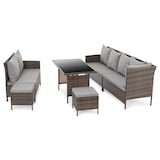 thumbnail of SVITA MADISON polyrattan dining set tuinmeubelset rotan lounge hoekbank bruin