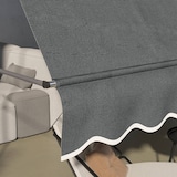 thumbnail of Toldo manual retráctil 300x120x210-300 cm toldo para balcón con manivela altura ajustable impermeable y anti-UV para jardín terraza ventanas