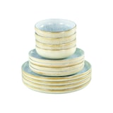 thumbnail of CreaTable Uno Emiliana blau Tellerset 12-tlg Steinzeug