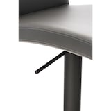 thumbnail of Banco de bar Cadiz com revestimento em imitação de pele preto/cinza