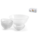 thumbnail of 7-teiliges Set Mazedonien Generation in Klarglas. bestehend aus 1 Schale 24 cm und 6 Tassen cm