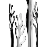 thumbnail of alessi esi19 glazenhouder in mediterrane stijl, gemaakt van verchroomd staal, hoogte 33 cm, breedte 18 cm, diepte 9 cm.