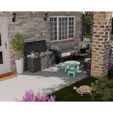 thumbnail of Caixa de Arrumação Exterior 350L - Jardim Peito Cinzento 118.5x52x57cm - Alças de Transporte - ArtPlast Resistente à Água