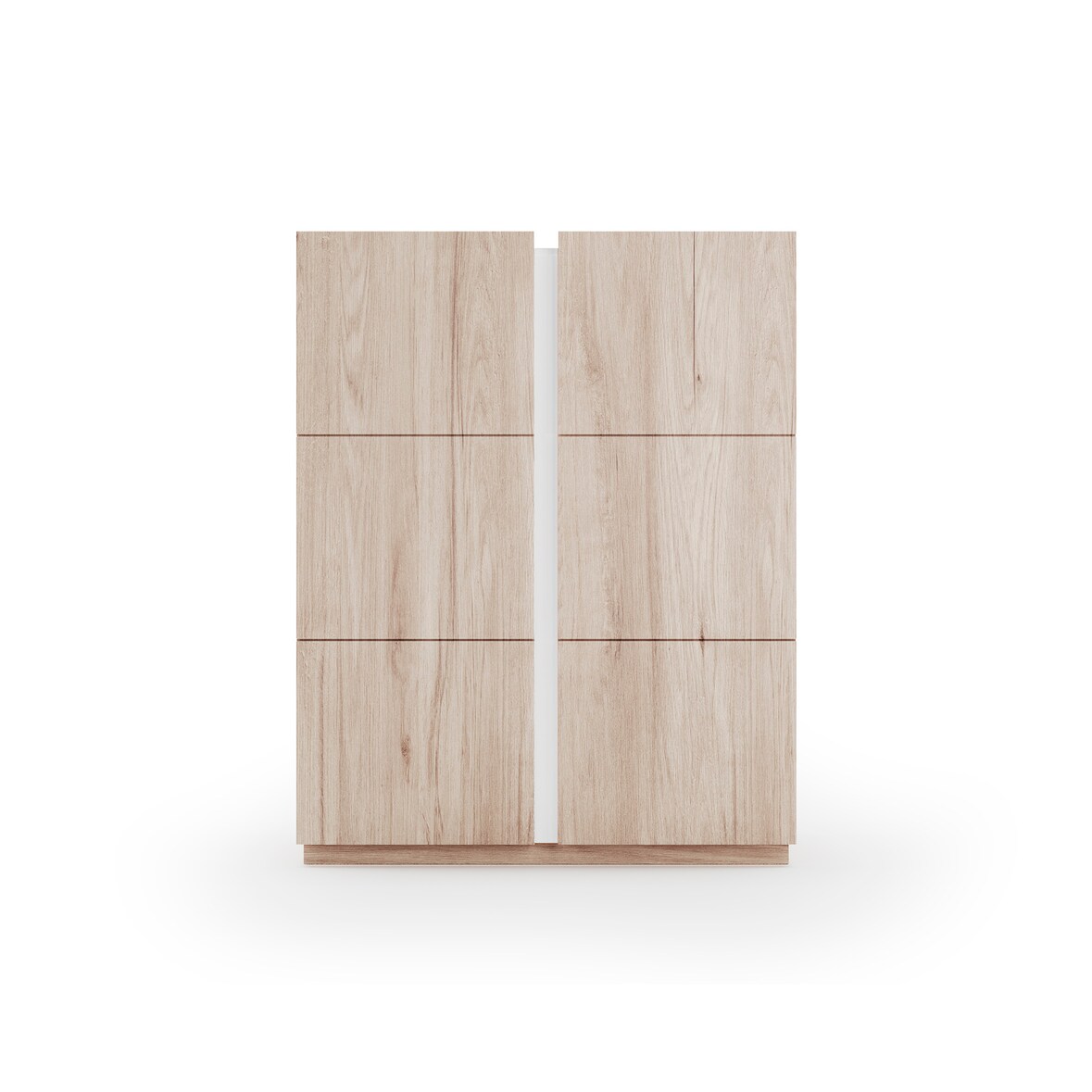 Zapatero HERDASA modelo 517 de la colección NEW YORK, en color roble y blanco, con dos puertas.