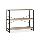 thumbnail of Relaxdays Standregal, Industrie Design, Bücherregal quer mit 3 Fächern, HBT: 80 x 95 x 35 cm, PB/Metall, braun/schwarz