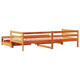 thumbnail of vidaXL Tagesbett Ausziehbar mit Schubladen 90x200 cm Massivholz Kiefer