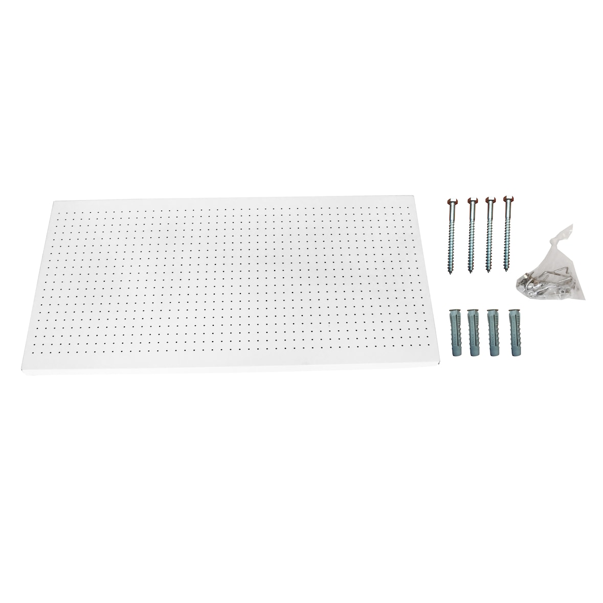 SimonRack Organizador Herramientas Pared, 400x1500x35 mm, Incluye 8 accesorios, Blanco - Panel Click