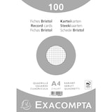thumbnail of EXACOMPTA Sachet de 100 fiches bristol (sous-film) non perforées 210x297mm (A4) quadrillées 5x5 Blanc