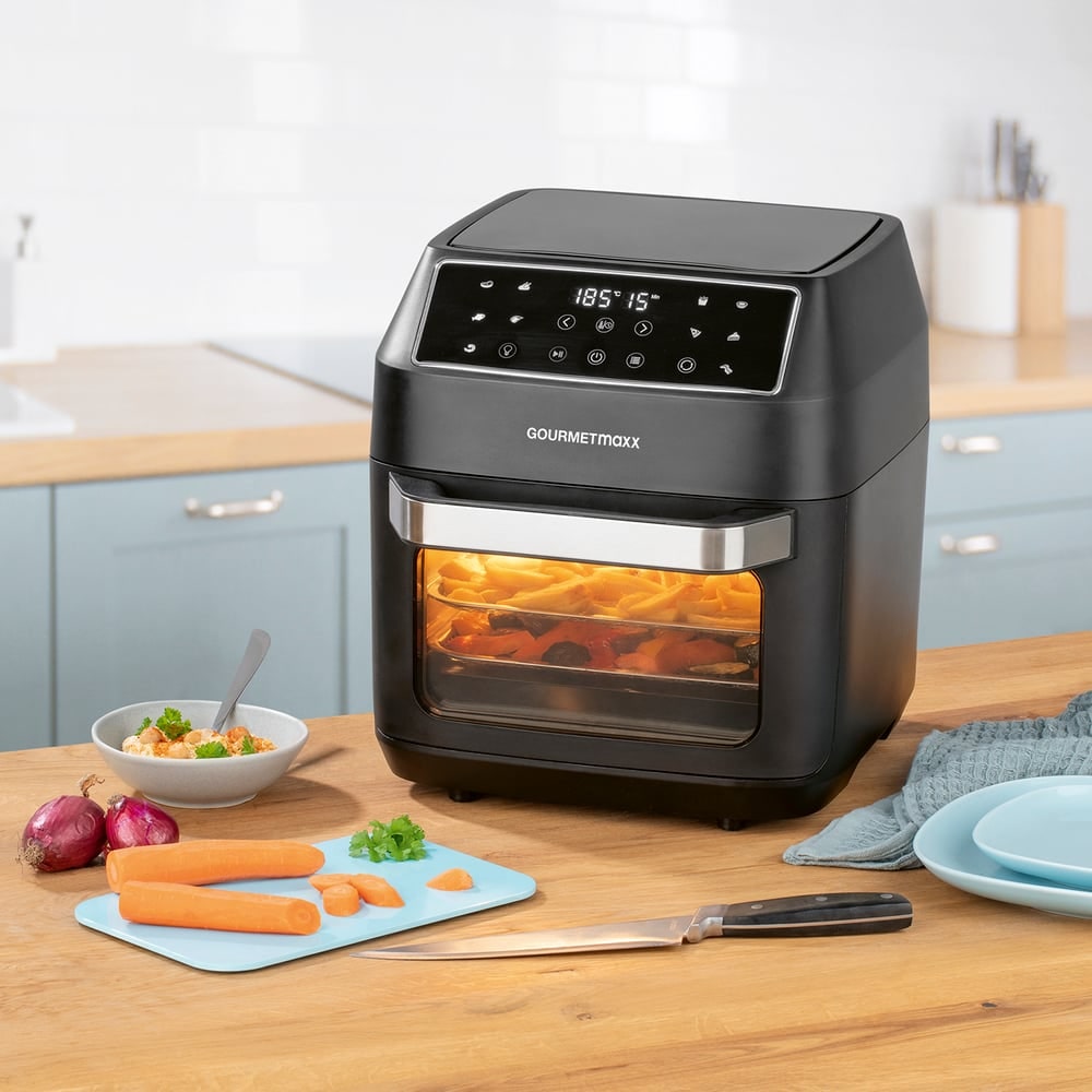 GOURMETmaxx Heißluft-Ofen Digital 12l 1700W schwarz