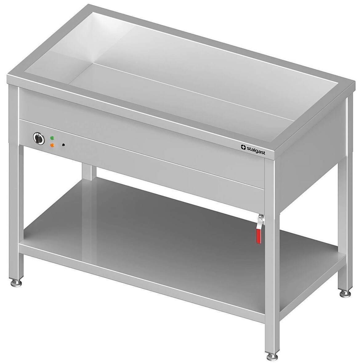 Stalgast Bain-Marie Standgerät mit einem Becken für 2x GN1/1