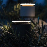 thumbnail of Draagbare en oplaadbare Push Up Donkergrijze LED tafellamp