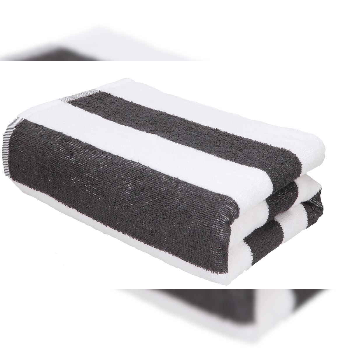 Betz BERLIN 3-teiliges Saunahandtuch-Set - 100 % Baumwolle - Badetuch - 70 x 180 cm - Farbe weiß / graphit